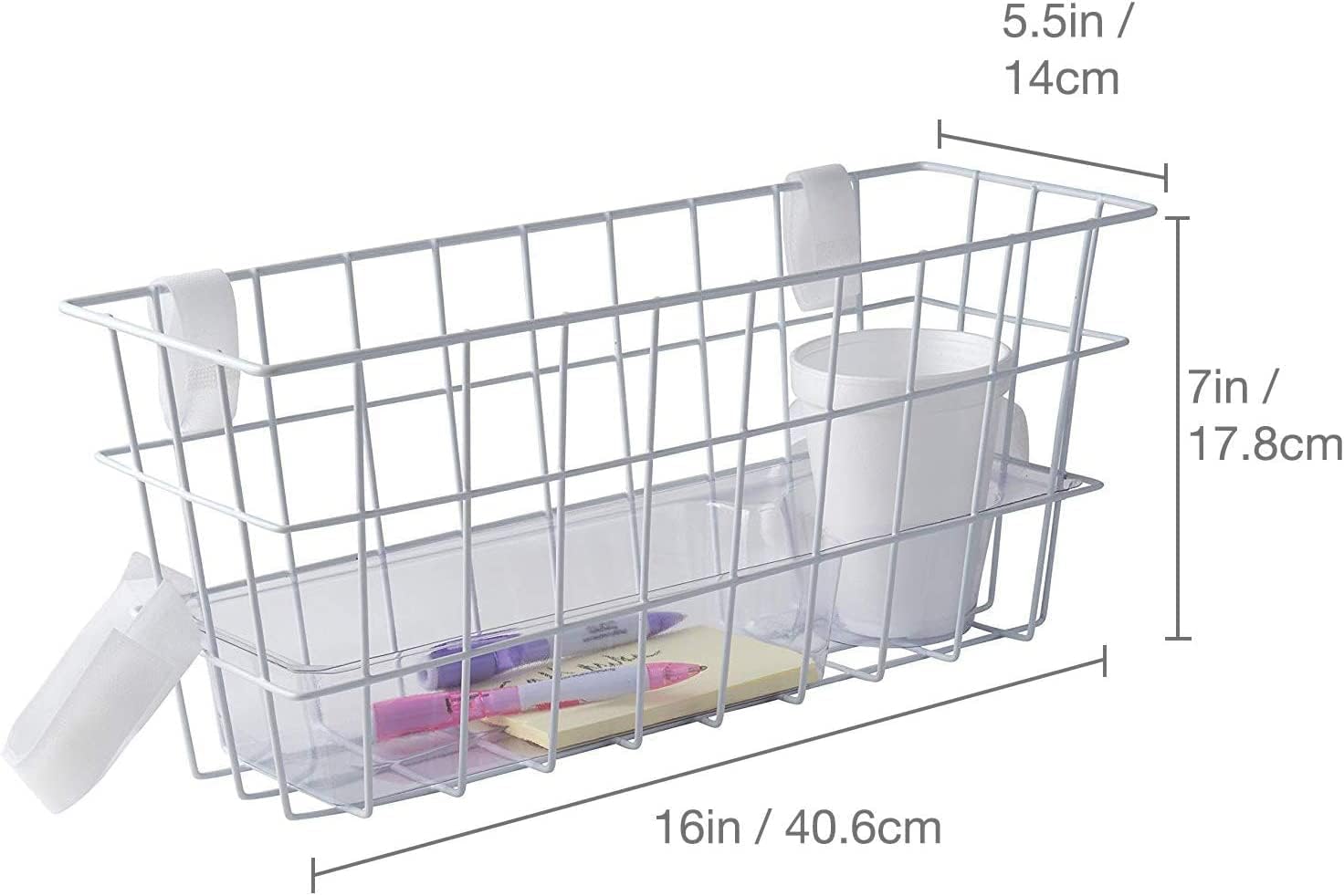 HealthSmart Durable Walker Accessories Basket For Walker | No Tools Needed | Secure Cup Holder & Tray | Walker Accessories