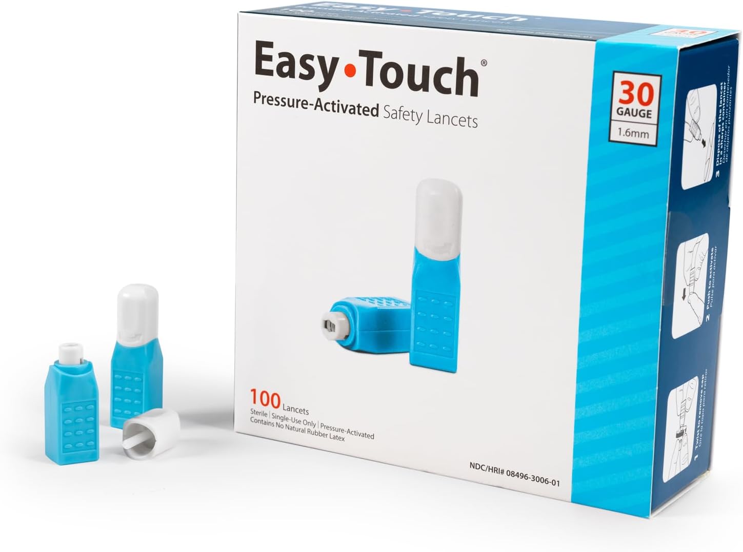 EasyTouch Pressure-Activated Safety Lancets 