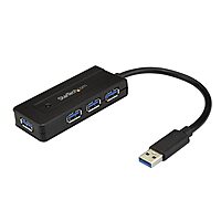 StarTech.com 4 Port USB 3.0 Hub SuperSpeed 5Gbps with Fast Charge Portable USB 3.1 Gen 1 Type-A Laptop/Desktop Hub