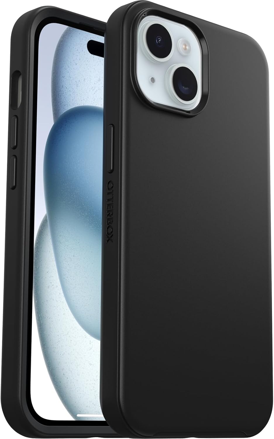 OtterBox iPhone 16e, 15, 14, & 13 Symmetry Series Case - Black, Snaps to MagSafe, Ultra-Sleek