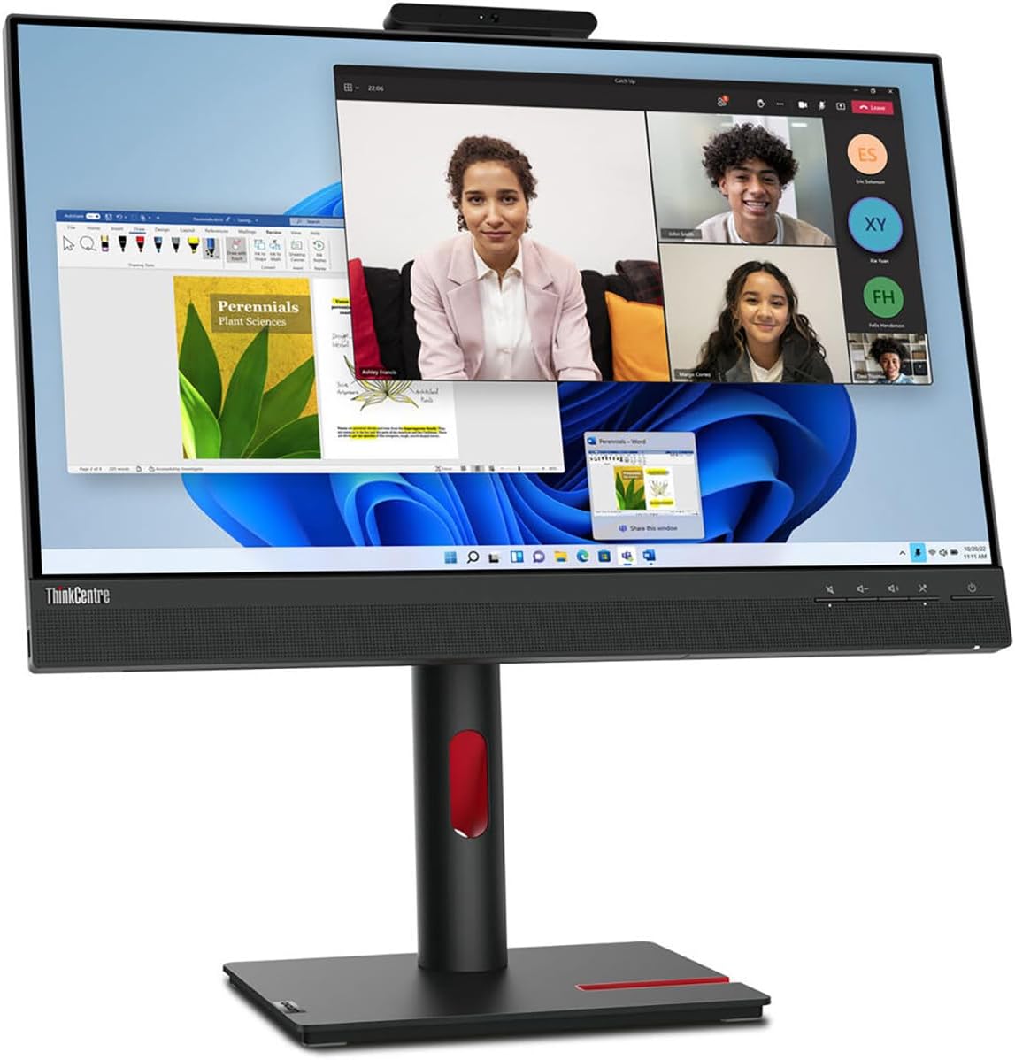 Lenovo ThinkCentre Tiny-In-One 24in Class Webcam LED Touchscreen Monitor - 16:9 - 4 ms Extreme Mode - 23.8in Viewable - 12NBGAR1US