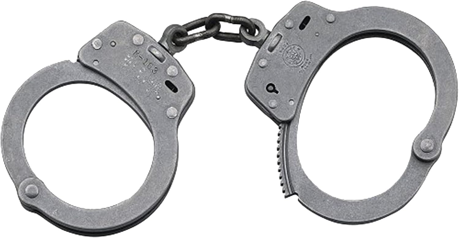 Smith & Wesson Model 103 Chain-Linked Stainless Steel Handcuffs
