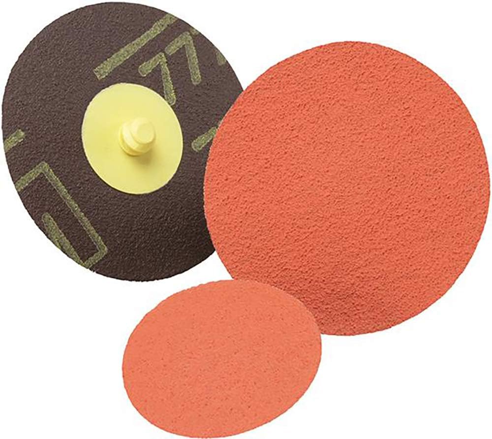 3M Roloc Quick-Change Abrasive Disc, 3 in, P120, Ceramic, Cloth-Backed