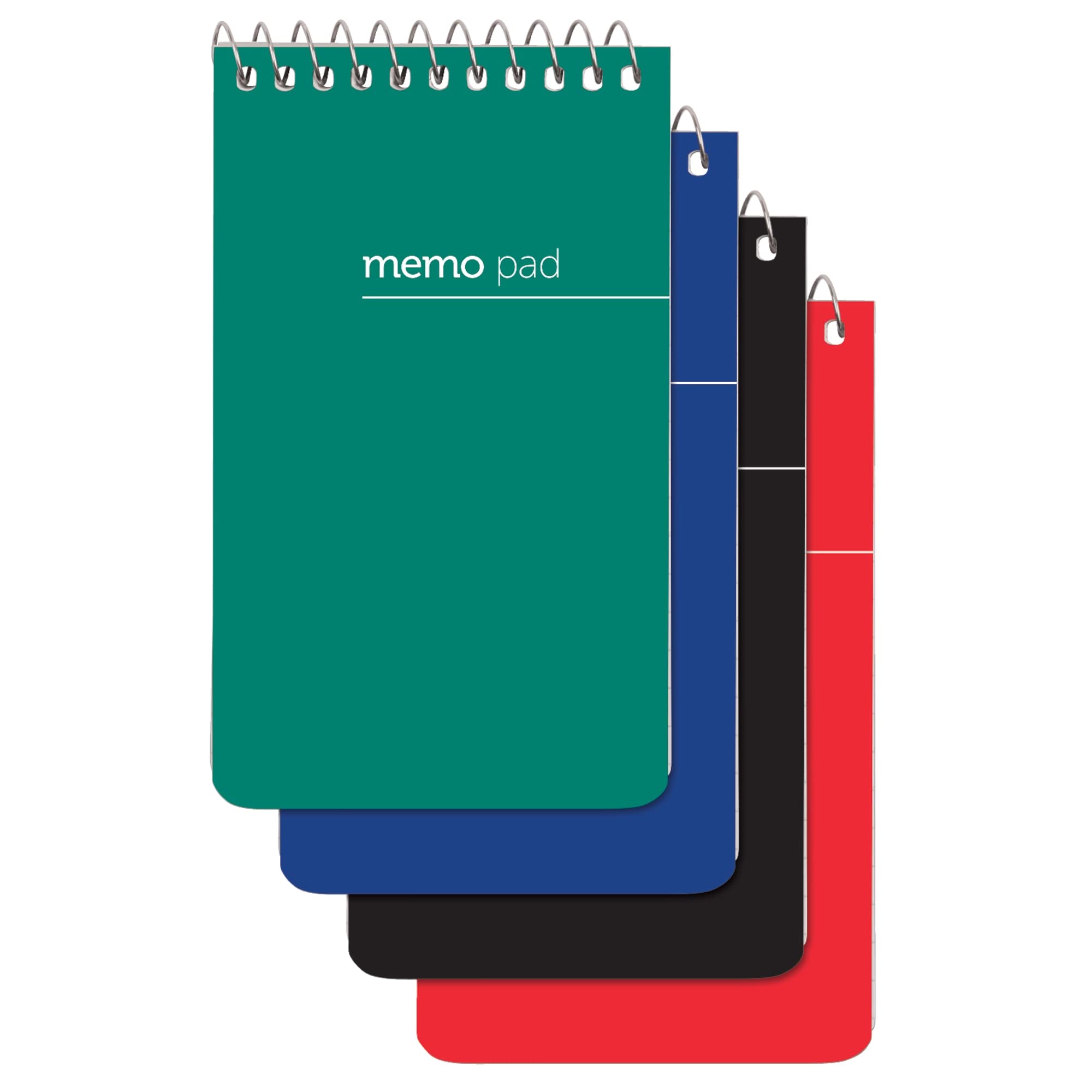 Office Depot® Brand Wirebound Top-Opening Memo Books, 3" x 5", 1 Hole-Punched, College Ruled, 60 Sheets