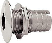 Attwood Stainless Steel Thru-Hull Short Straight Barbed