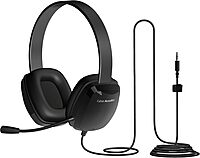 Cyber Acoustics Stereo PC Headset (AC-6008), 3.5mm Connection, Unidirectional Microphone with Flexible Boom for PC & Mac