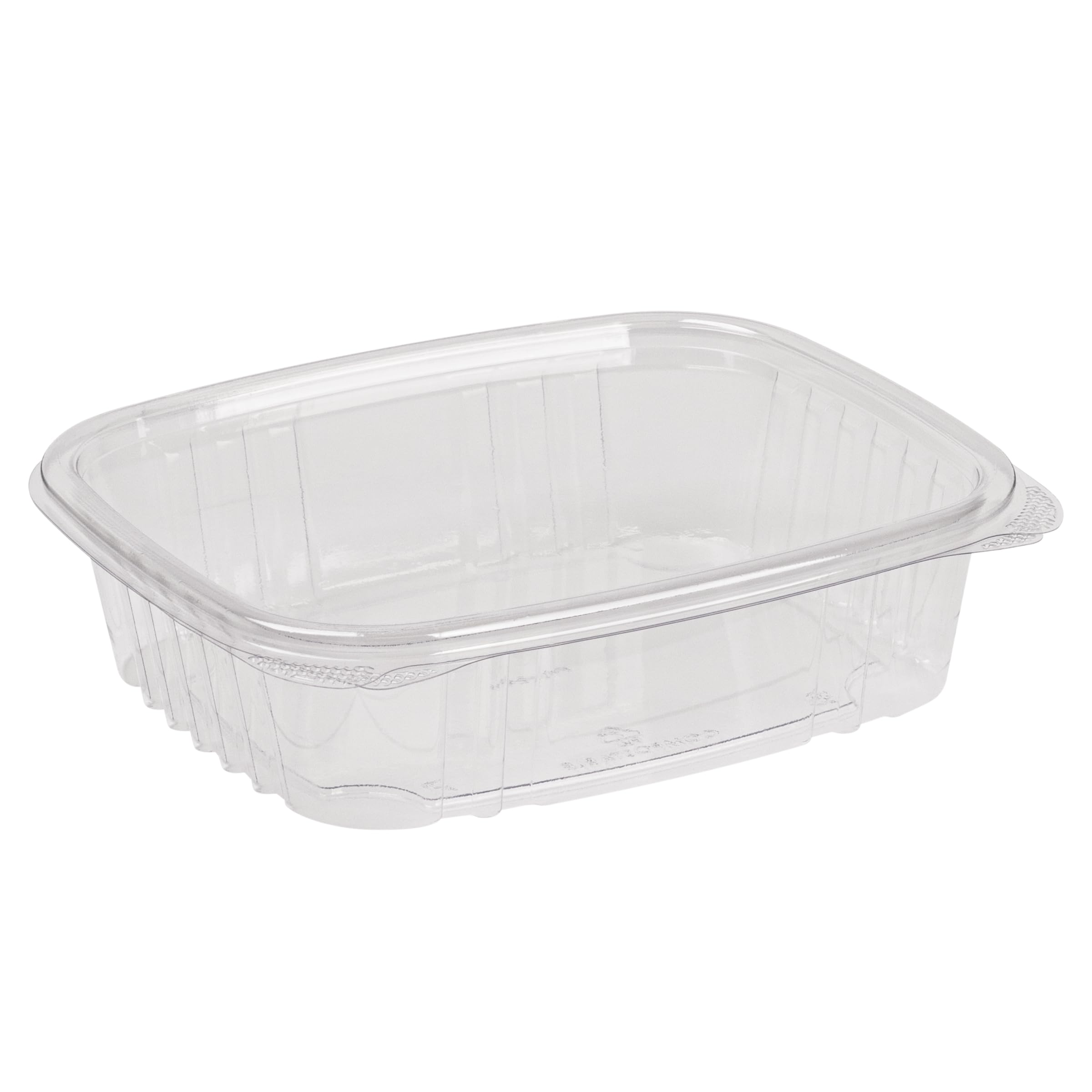STALKMARKET Jaya Compostable Clear PLA Hinged Rectangular Deli Containers