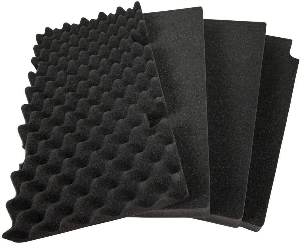 Monoprice Weatherproof Hard Case - 22 x 14 x 10 Inches, With Wheels and Customizable Foam, Shockproof, IP67