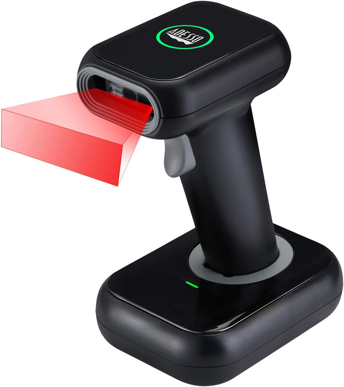 Nuscan 2700R Wireless Barcode Scanner with Charging Cradle - High-Speed 2D Scanning Engine, 120 FPS