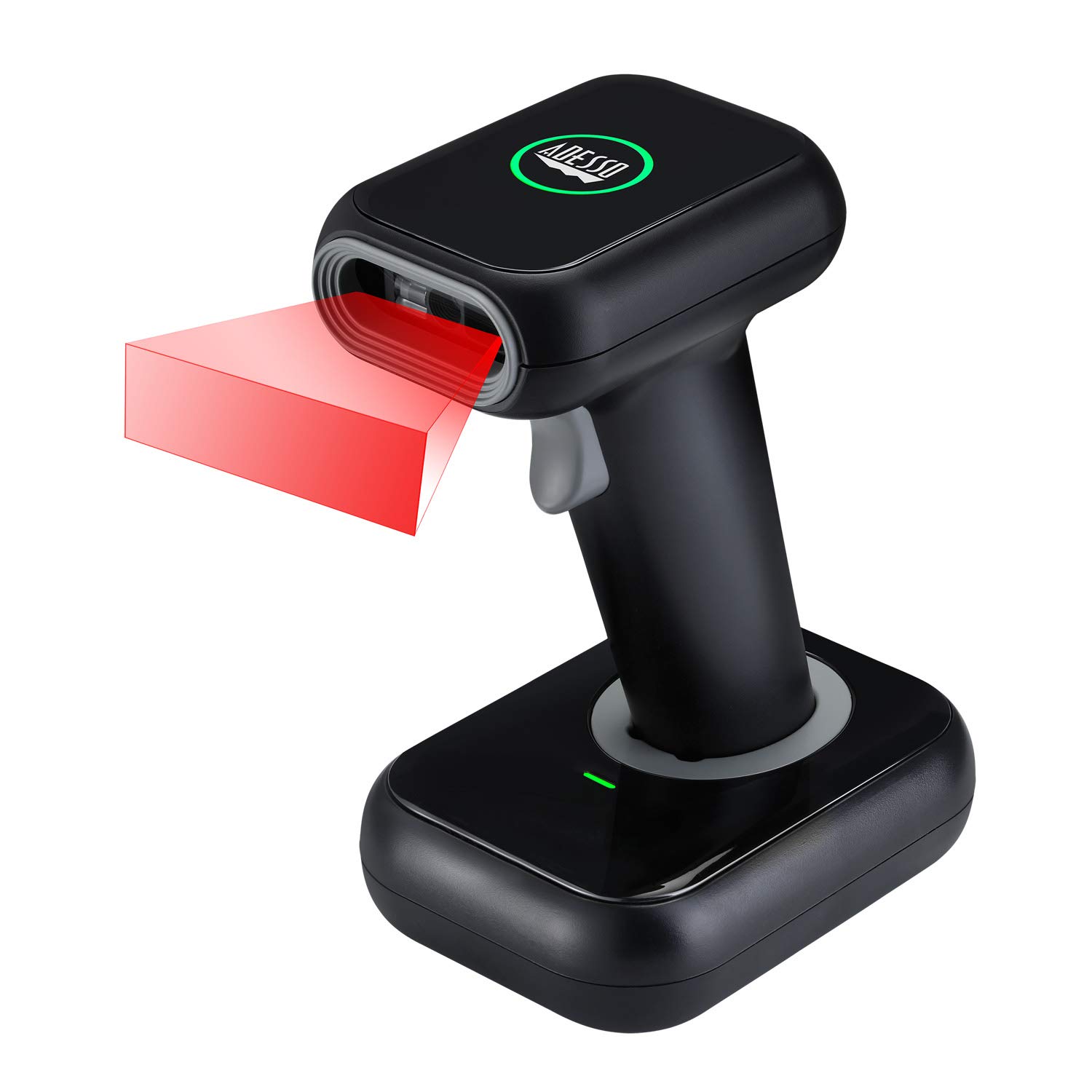 Nuscan 2700R Wireless Barcode Scanner with Charging Cradle - High-Speed 2D Scanning Engine, 120 FPS