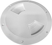 Sea-Dog Textured Quarter Turn Deck Plate - White - 8"