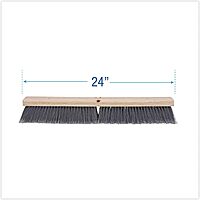 Boardwalk BWK20424 3 in. Flagged Polypropylene Bristles 24 in. Brush Floor Brush Head - Gray