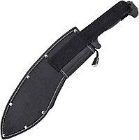 SOG Sogfari Kukri 13" Stainless Steel Survival Machete Knife | Saw on the Back of the Blade, Textured Handle, Nylon Sheath