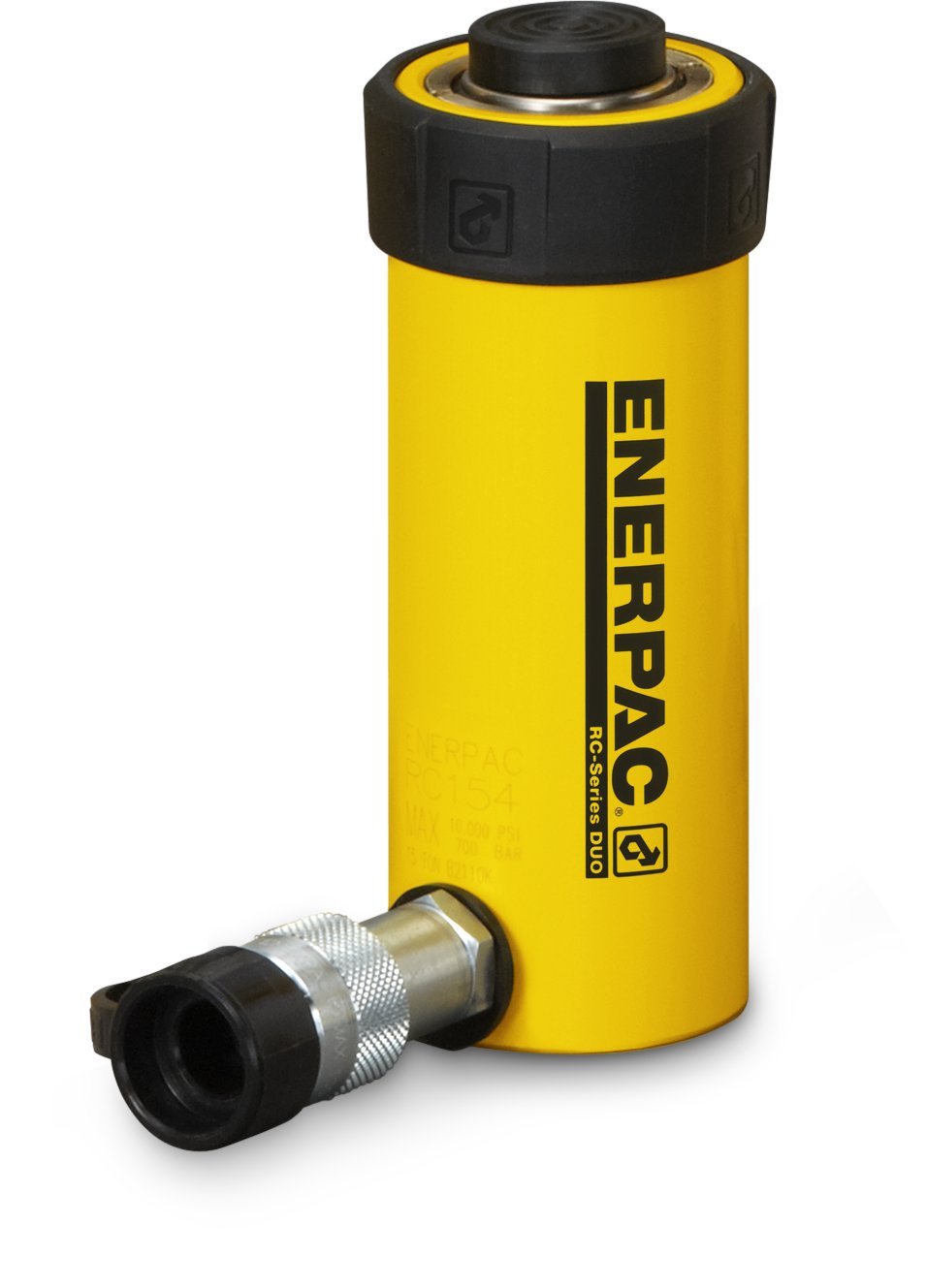 Enerpac RC-101 Single-Acting Alloy Steel Hydraulic Cylinder with 10 Ton Capacity, Single Port, 1" Stroke