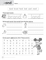 Scholastic Teacher Resources Write-N-Seek Workbook, Word Families, Pre-K - Grade 2
