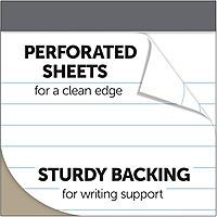 Office Depot Professional Legal Pad, 8 1/2in. x 11.75in., Legal Ruled, 50 Sheets Per Pad, White, Pack Of 8 Pads, 99528