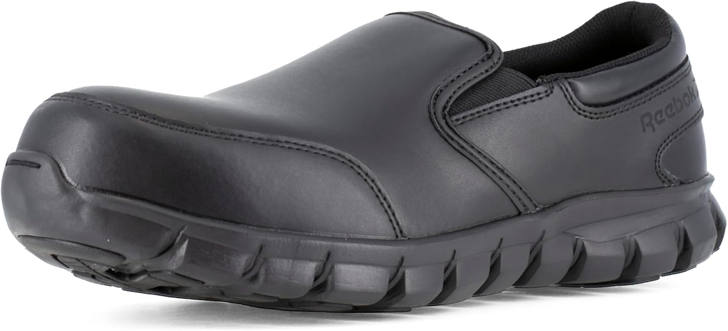 REEBOK Sublite Cushion Composite Toe ESD Slip-On Work Shoe