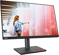 Lenovo ThinkVision P24q-30 24in Class WQHD LED Monitor - 16:9 - Raven Black - 23.8in Viewable