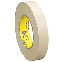 3M™ 231 Masking Tape, 7.6 Mil, 1/2" x 60 yds., Tan, 72/Case, 3M Stock# 7100084069