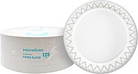 Highmark Paper Plates, 8-3/4in, Printed White, Pack Of 125