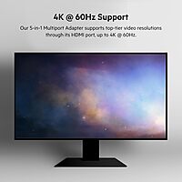 Belkin 5-in-1 Powered USB-C & USB Hub, USB-C Docking Station w/ 2 USB-A Ports, 1 USB-C Port, Ethernet, & 4K HDMI Port