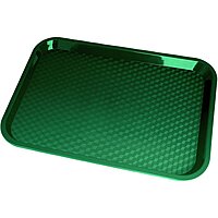 Cambro 1418FF119 Sherwood Green 14 x 18 In. Fast Food Tray - 12 / CS