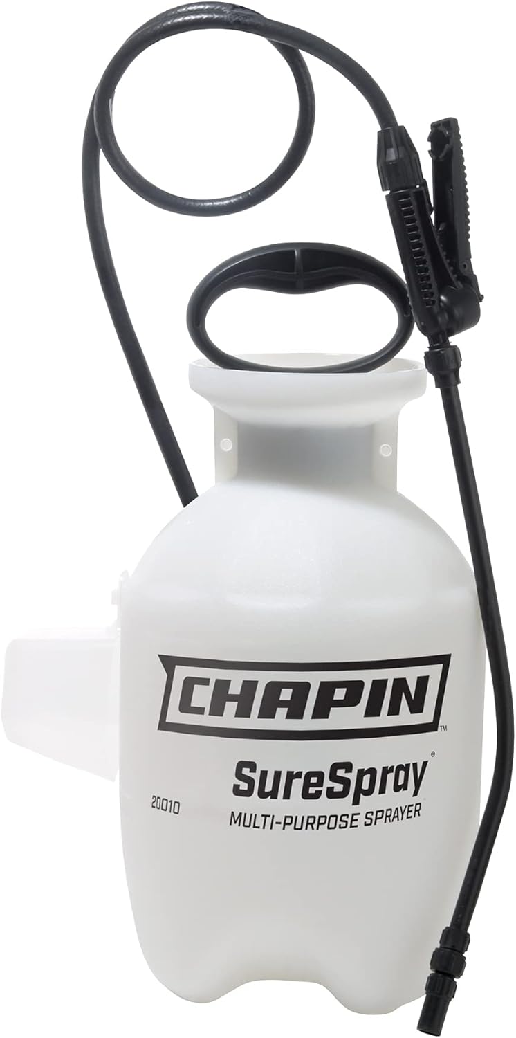 Chapin 20010: Lawn and Garden Pump Pressured Sprayer, 1-Gallon, Translucent White 1 gal