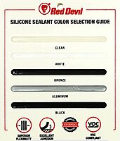 RED DEVIL PRO Industrial Grade RTV 100% Silicone Sealant, 10.1 oz Tube