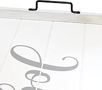 Elegant Designs Decorative Wood Serving Tray w/Handles