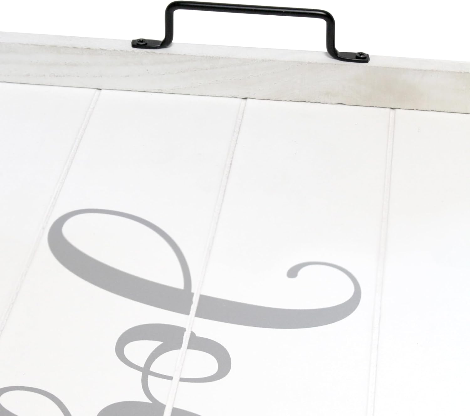 Elegant Designs Decorative Wood Serving Tray w/Handles