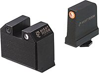 Night Fision Optics Ready Stealth .465-.472 Night Sight Set Compatible with Glock 43/43X/43X MOS with RMRcc