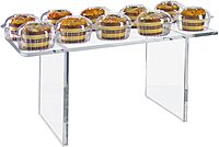 Azar Displays Deluxe Acrylic Monitor Riser Display, Clear