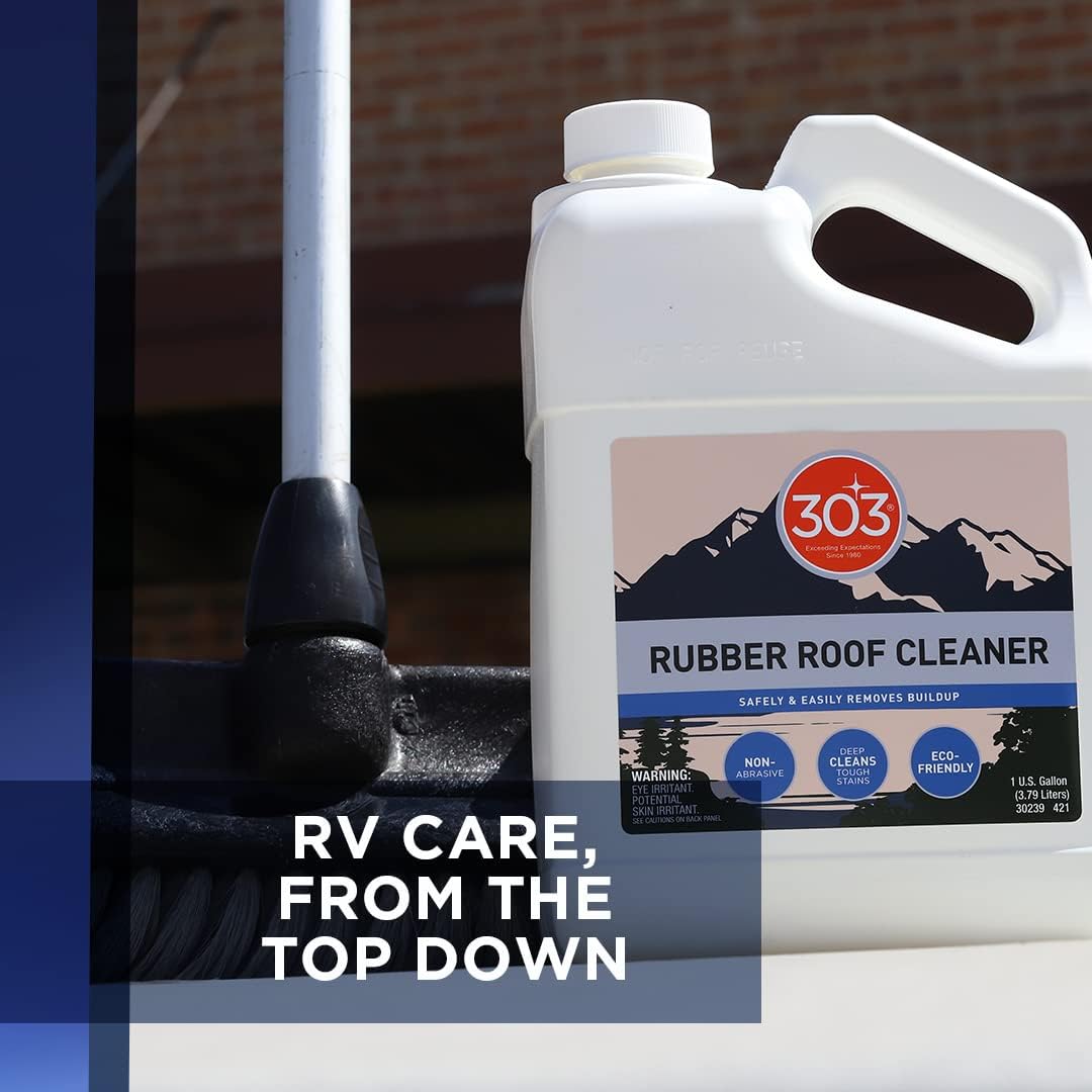 303 Products Rubber Roof Cleaner - Removes Build Up On The Rubber Roofs of RVs, Campers, Pop-Ups, and Motorhomes