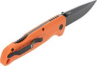 SOG Adventurer LB 3" Lightweight Portable Outdoor Folding Knife | CRYO 5CR15MOV Steel | GRN Handle | Lock-Back Mechanism, Blaze Orange/Black, Blister Pack