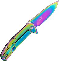 KERSHAW Outcome Pocket Knife, 2.8 inch Stainless Steel Blade, Assisted Opening