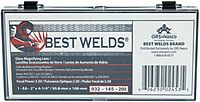 BEST WELDS 901-932-145-200 - 2" Glass Magnifier Plate, 2" x 4.25" 2 Diopter, Clear
