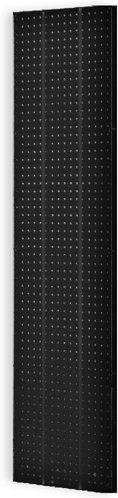 Azar Displays 1-Sided Pegboard Wall Panels, 60inH x 16-1/8inW x 7/8inD, Black, Pack Of 2 Panels
