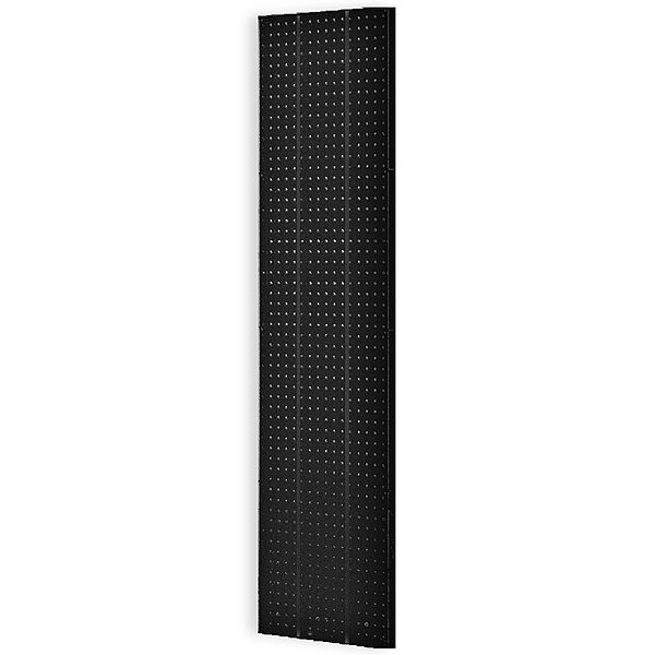 Azar Displays 1-Sided Pegboard Wall Panels, 60inH x 16-1/8inW x 7/8inD, Black, Pack Of 2 Panels