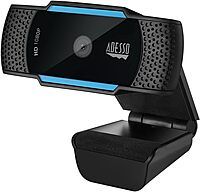Cybertrack H5 1080p Hd USB Autofocus Webcam with Microphone, 1920 Pixels X 1080 Pixels, 2.1 Mpixels, Black