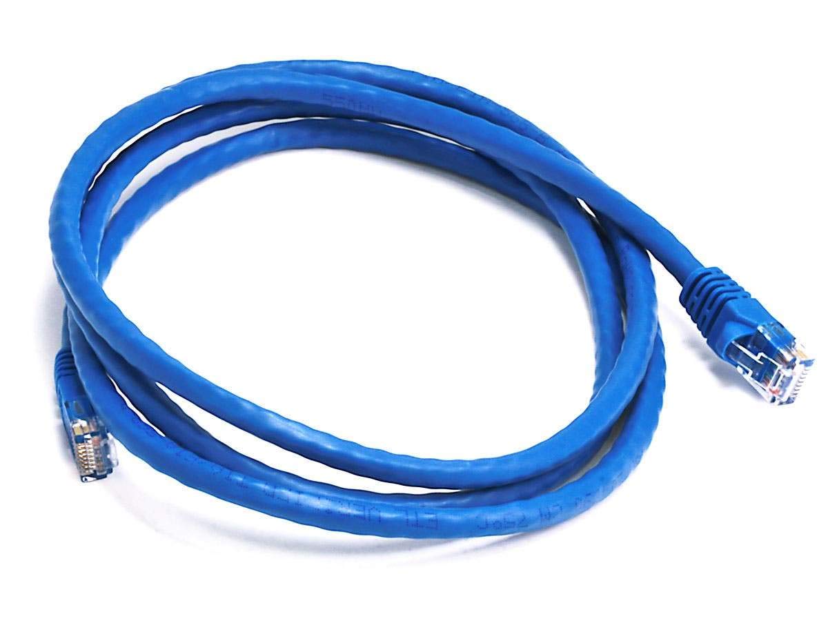 Monoprice Cat6 24AWG UTP Ethernet Patch Cable - Snagless RJ45, 550MHz, Pure Bare Copper