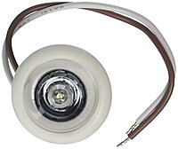 Innovative Lighting 011-5540-7 White Led Clear Lens Bulkhead Shortie with White Grommet