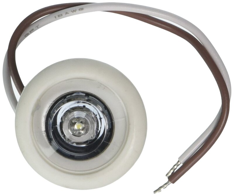 Innovative Lighting 011-5540-7 White Led Clear Lens Bulkhead Shortie with White Grommet