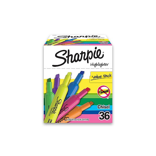 Sharpie Tank Highlighters, Fluorescent And Pastel Highlighters, Chisel Tip, Highlighter Markers Set, Assorted Colors