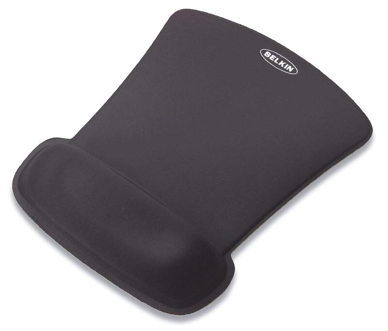 Belkin WaveRest Gel Mouse Pad, Black (F8E262-BLK), 1 Pack Black 10.8L x 8.1W inches Mouse Pad