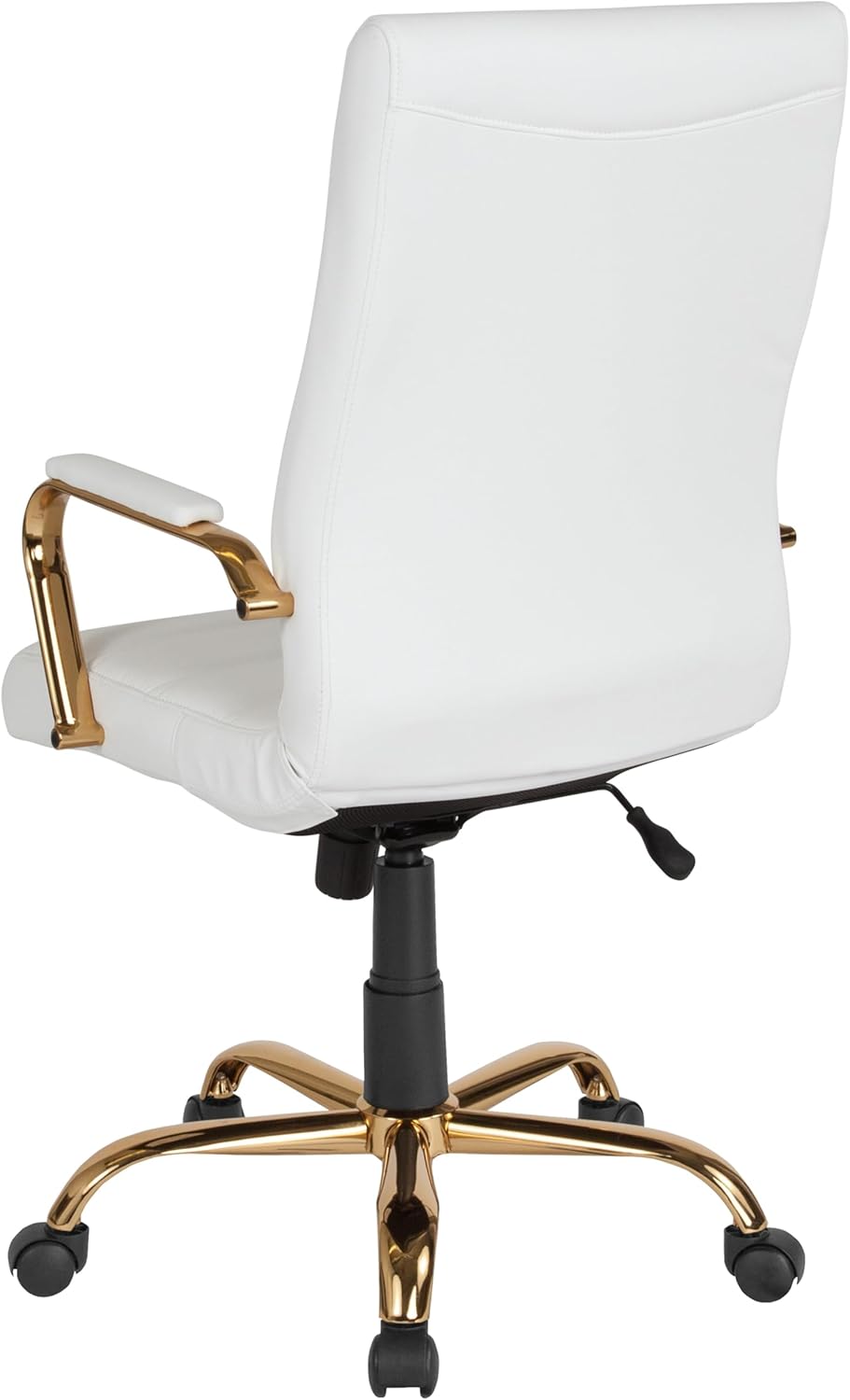 Flash Furniture Whitney Swivel LeatherSoft Desk Chair with Padded Seat and Armrests