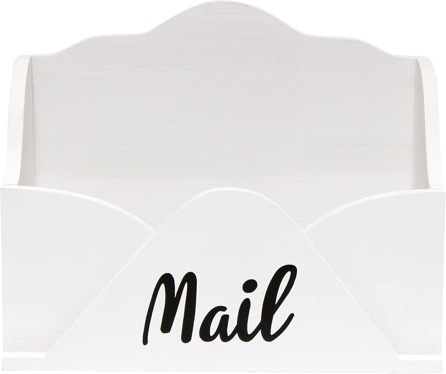 Elegant Designs Homewood Farmhouse Wooden Decorative Envelope-Shaped Desktop Letter Holder