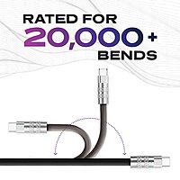 STATIK TSumoCharge 100W USB-C to USB-C Charging Cable, Heavy-Duty Silicone, 6 ft