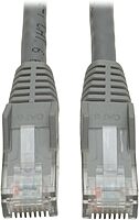 Tripp Lite N210-007-GY 7ft Cat6 Gigabit Gray Cross-over Molded Patch Cable RJ45 M/M, 7' 7 Feet