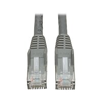 Tripp Lite N210-007-GY 7ft Cat6 Gigabit Gray Cross-over Molded Patch Cable RJ45 M/M, 7' 7 Feet