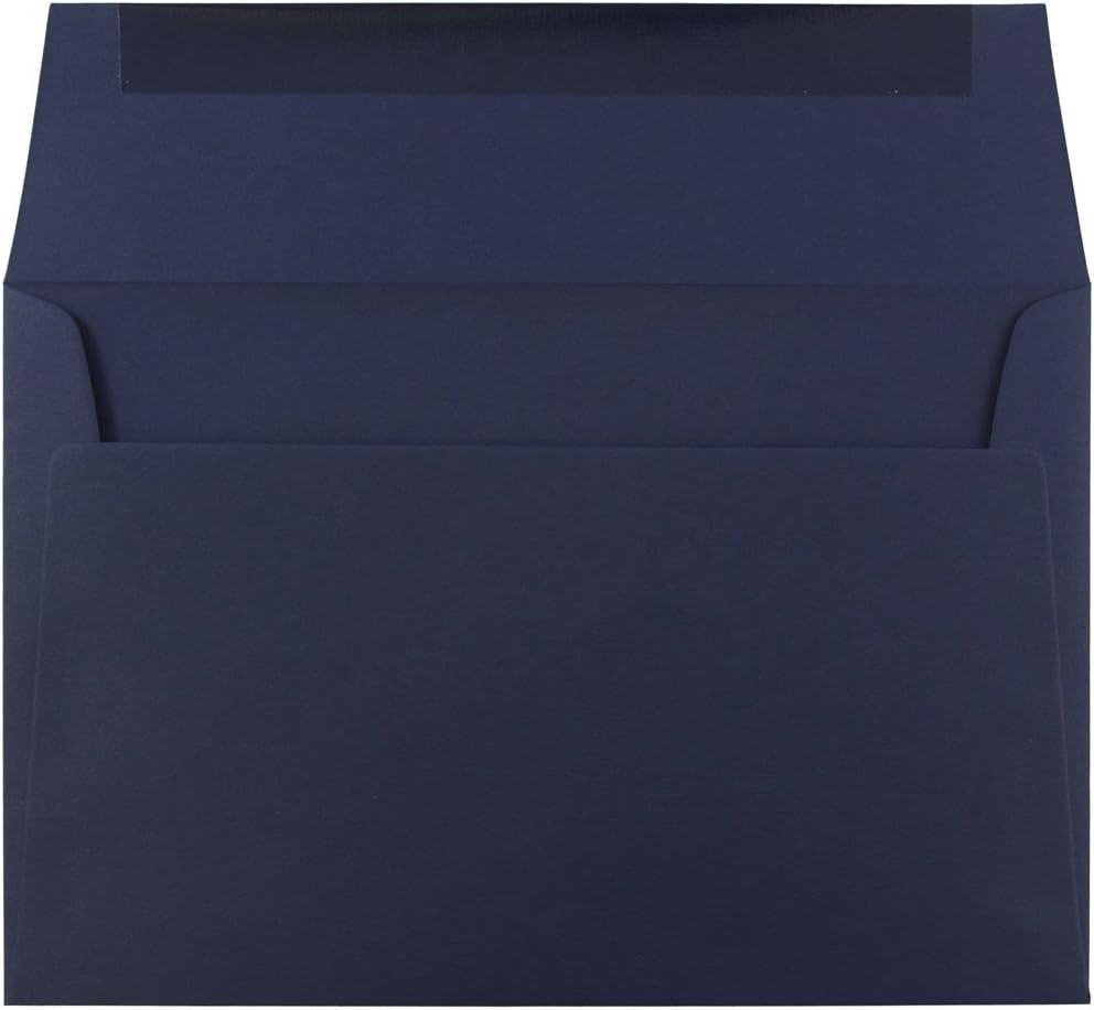 JAM PAPER Navy Blue Premium Invitation Envelopes - 25/Pack